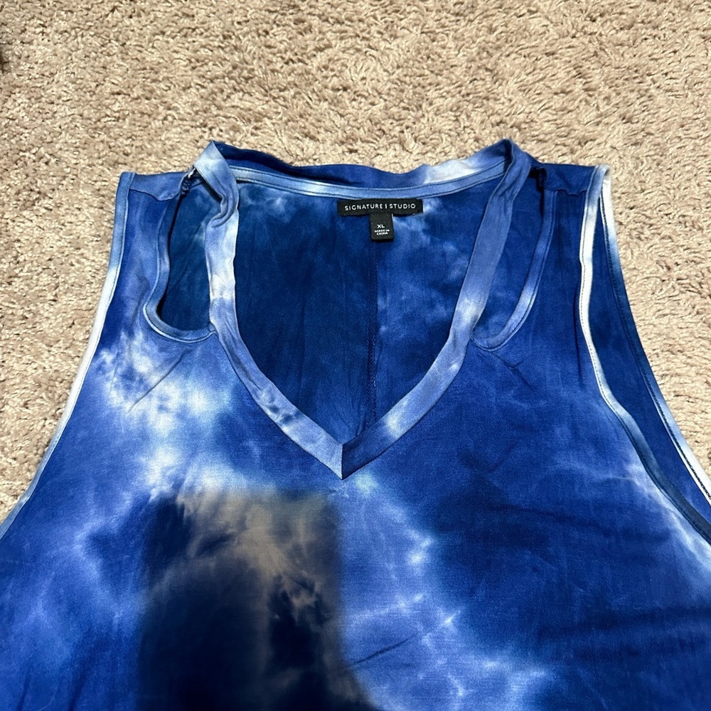 Blue Tie-dye tunic